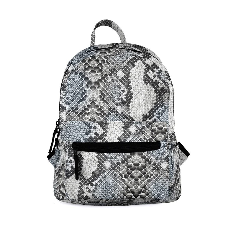 

Zohra snake skin fashion sport school bag set custom mini kids travel backpack women, As pic.shown or customization