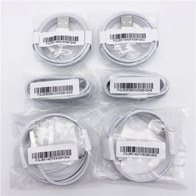 

100% new 1m/3ft E75 Chip 8ic OD:3.0mm Data USB charger Cable for Foxconn 5 6 7 8 X XS XR cable
