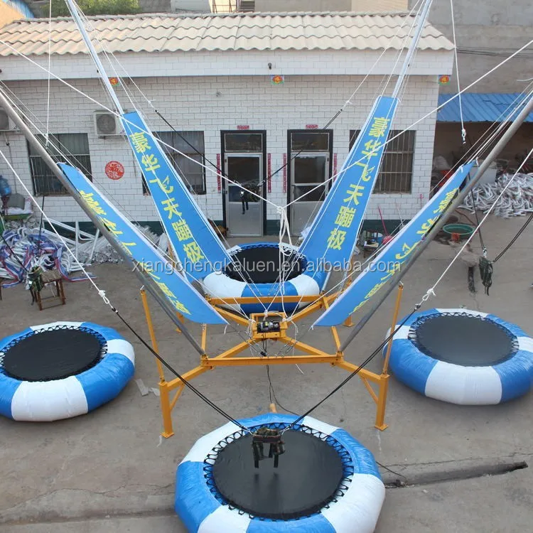 Euro Exercise Equipment Inflatable Bungee Jump Trampoline Park Outdoor