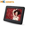 7 inch 16:9 TFT DVBT2/DVBT digital & analog mini led portable TV all in 1 Support USB record TV program