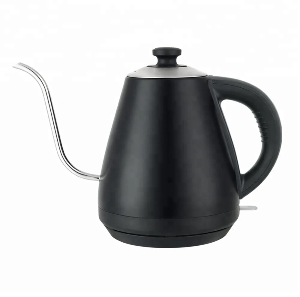 
1.0L Auto Shut-off Cordless Jug Electric Stainless Steel gooseneck Kettle for coffee and tea 
