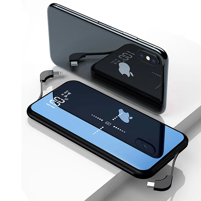 Good Quality Mobile Phone Portable Powerbank Wireless Charger Qi Power Bank 10000Mah