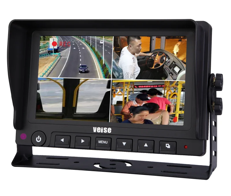 high quality Car Record Monitor with built in DVR support 32G SD Card