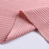 Most popular polyester irregular rib fabric viscose plain 5% spandex fabric for leggings