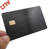Custom Cheap Luxurious Anodized Blank Black Gold Silver Stainless Steel Brushed VIP Metal Card With Chip 4428 Or Chip 4442