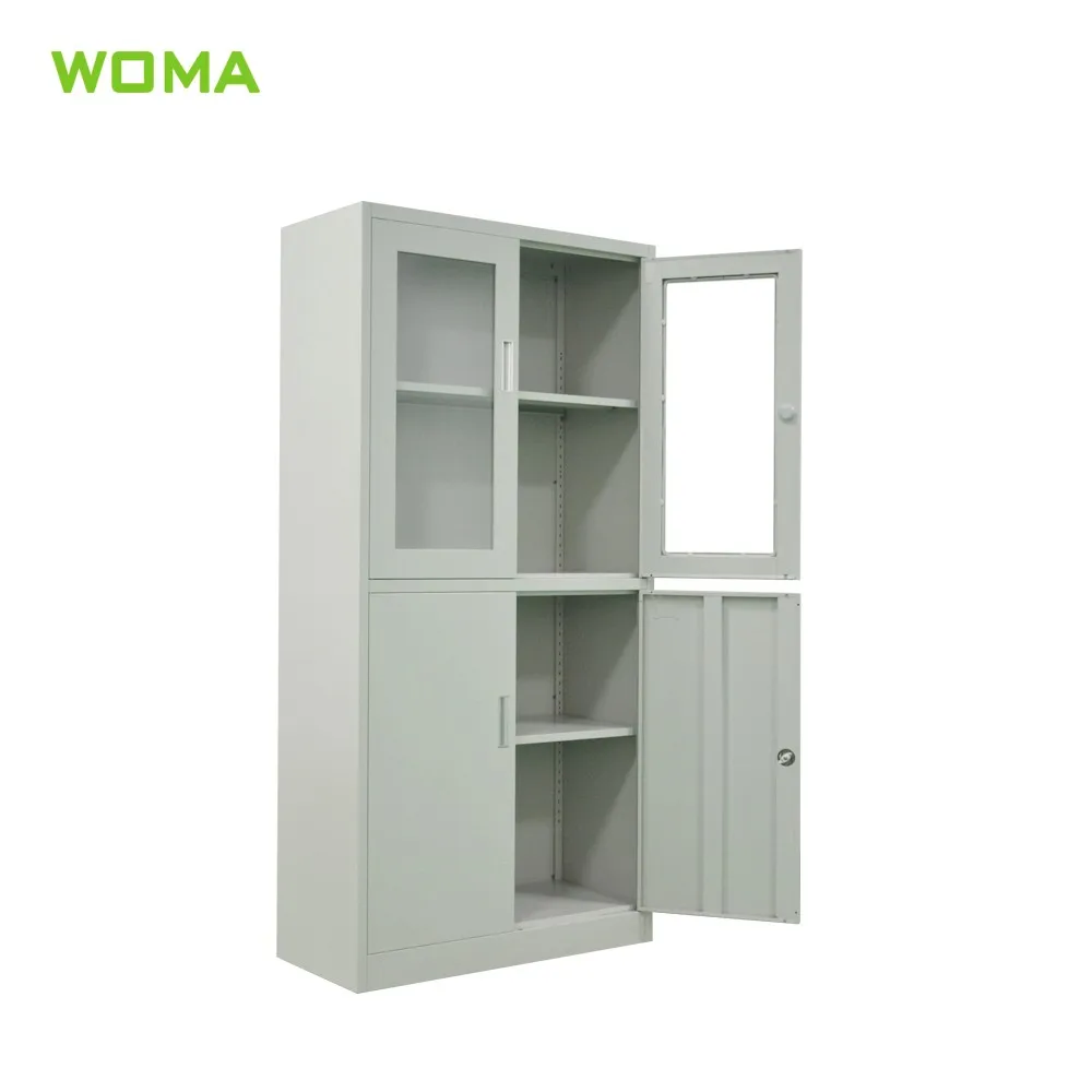 Glass Swing Door Storage Steel Cupboard / White Filing Buy