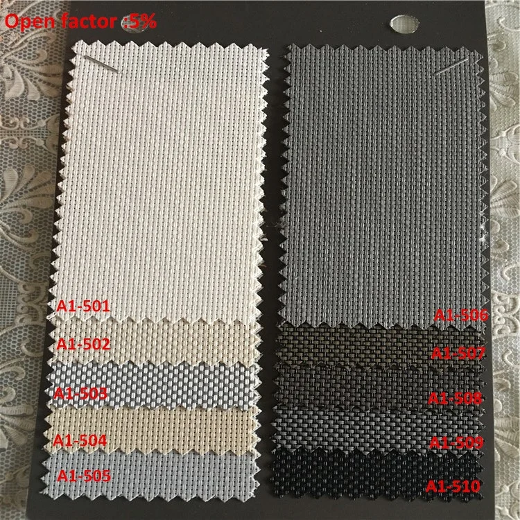 roller blinds polyester and pvc mesh woven fabric flame retardant anti UV sunscreen fabric