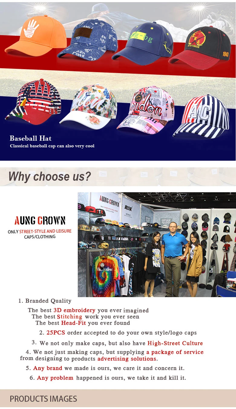 Promotional Cotton Plain Custom Caps Baseball Baseball Snap Back Cap