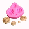 Yiwu Special Design 4 Different Size Rose Shaped Eco-friendly 3d Silicone Molds For DIY Polymer Clay Artificial Tool Moulds