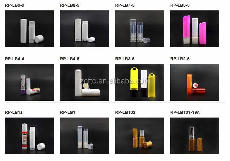 Empty White Plastic Lipstick Lip Balm Tube Container Wholesale - Buy Lipstick Tube 5g,Empty Lip ...