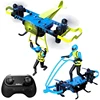 Multi-fly 2in1 Drone UdiRc U64 2.4G Rc Flying Skateboard /Parachute Airplane mode