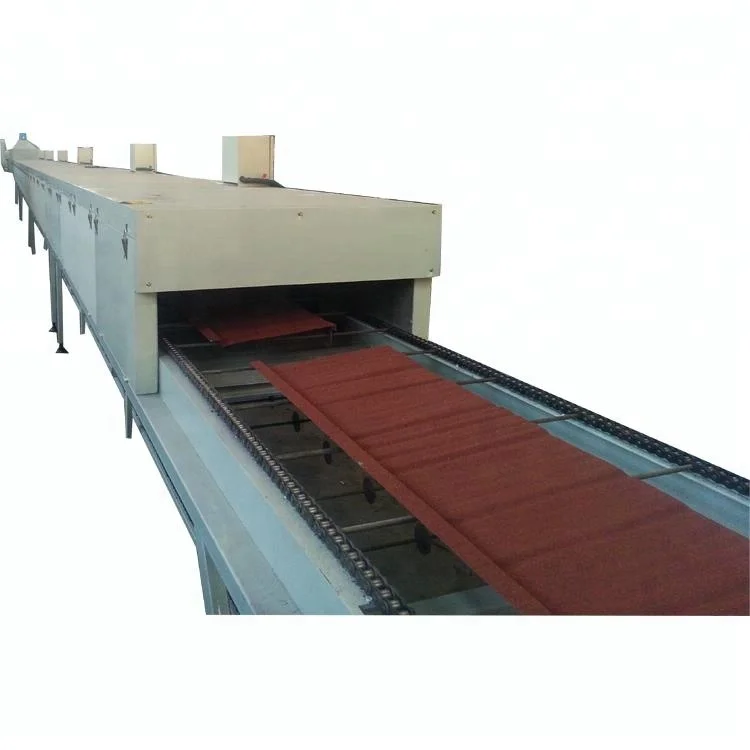 Sales Hot Color Stone Coated Steel Roof Forming Machine Sand Blast Production Line
