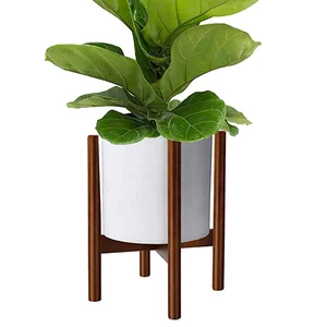 Image of DALI Wholesale Potted Oriental Modern Indoor Antique Wooden Adjustable Plant Pot Stand