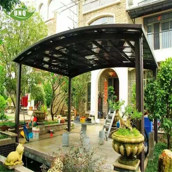 Transparent Plastic Retractable Car Awning Polycarbonate Awning