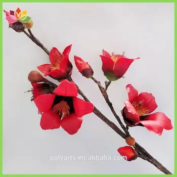 2 color 2 size bombax branch with 5 flowers 4 buds decorative branch flower - Images Of Flowers To Color 2 2 color 2 size bombax branch with 5 flowers 4 buds decorative branch flower - Images Of Flowers To Color 2