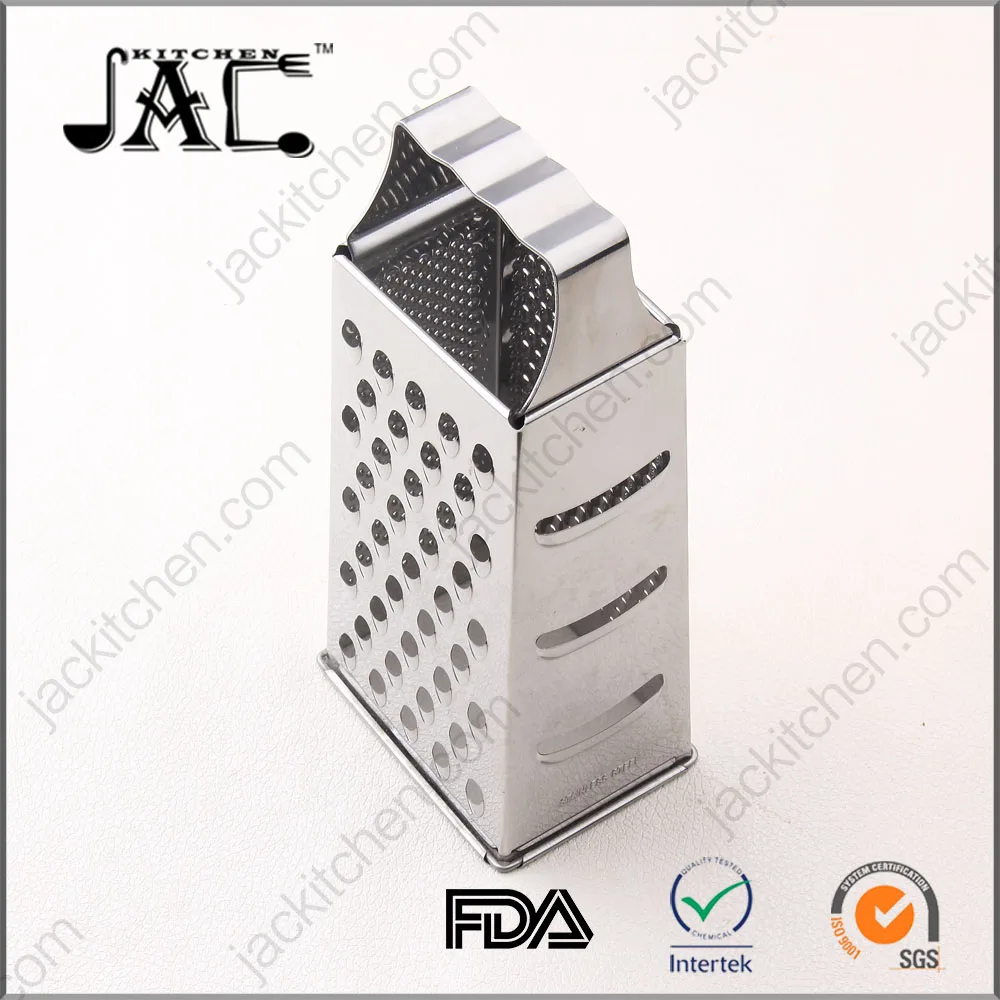 Box Grater Zester with SUPER STRONG Stainless Steel Handle + Sharp Large Slicer Kitchen Shredder