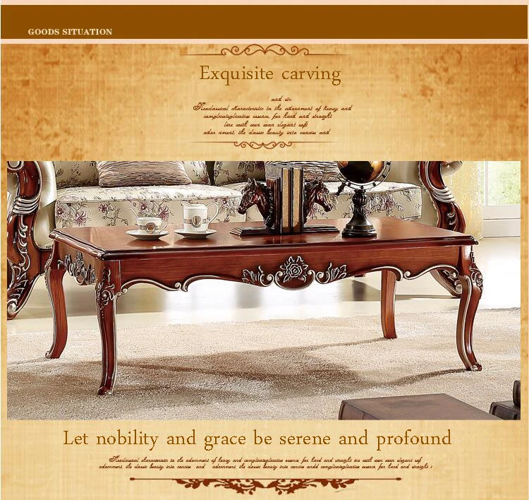 European style modern coffee table p10237