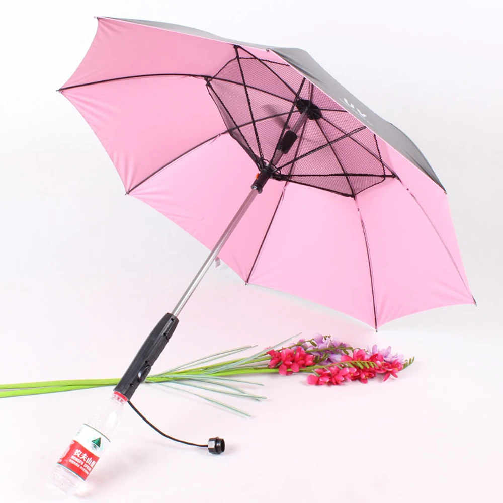 Parapluie avec ventilateur électrique intégré 104cm anti UV et pluie 