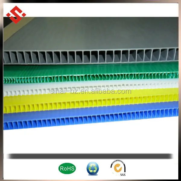 colorful pp corrugated sheet