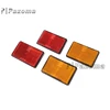 Cheap Motorcycles Plastic Red/Yellow Reflector Reflective Sticker ATV