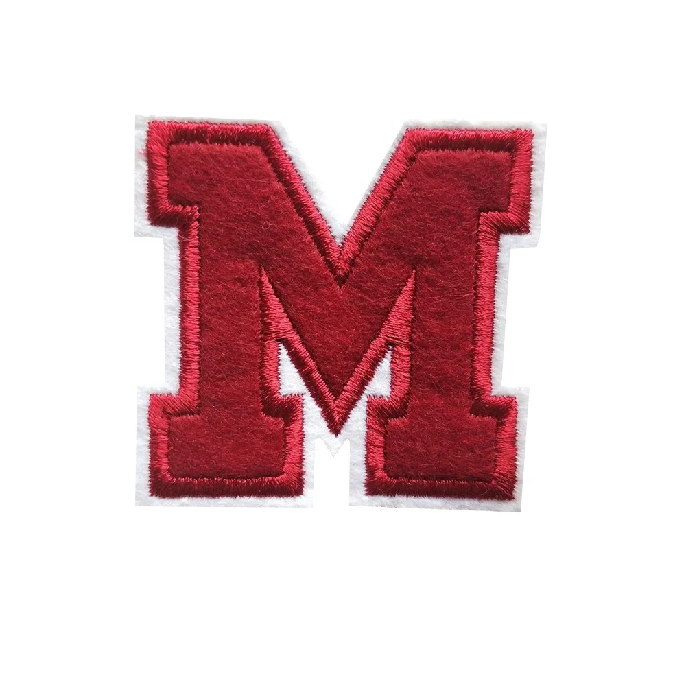 

Wholesale iron on letters oem embroidery patch flocking patch 26 kind hot melt adhesive applique DIY clothing accessory, N/a