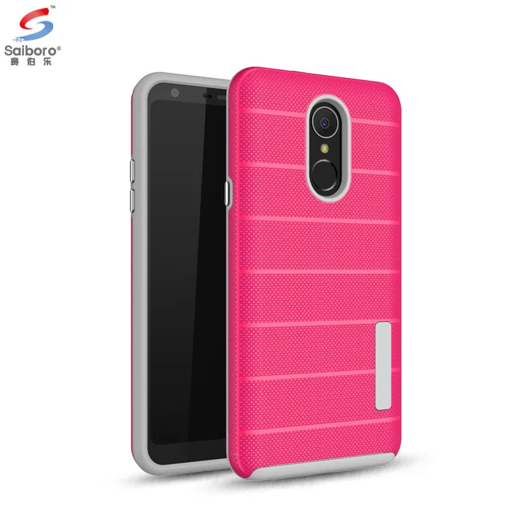 

Saiboro 2 In 1 back cover pc tpu hard ruggle case cover for lg stylo 4 g3 g4 g5 g6 q6, Black, blue, white ,multi