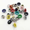 Hot selling customized colorful brass metal eyelets and grommets for DIY bag shoes curtain scrapbook garment
