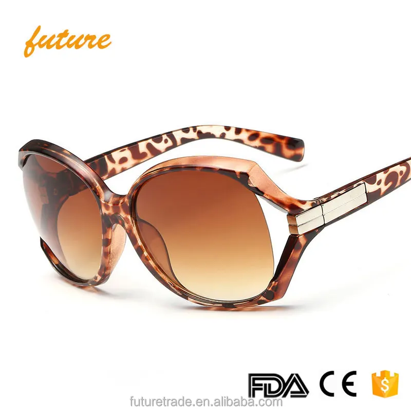 

J9507 future classic summer style big frame gradient lens eyeglass for women men oversized unisex uv400 fashionable sunglasses, Black;red;leopard;brown;purple;white;grey