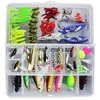 100PCS Mixed fish kit Minnow Wobblers Crankbait Hard Bait Tackle Artificial Fishing Lure Set