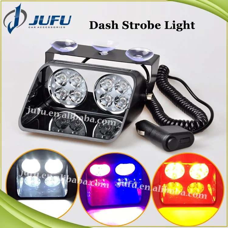 High Quality Red/blue/amber/green 4led Auto Vehicle Uv Car Led Strobe