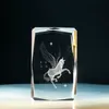 Hot sale souvenir glass blocks/cubes gift 3d laser engrave/K9 Clear Blank Crystal 3D Laser Etched Glass Cube for Engraving
