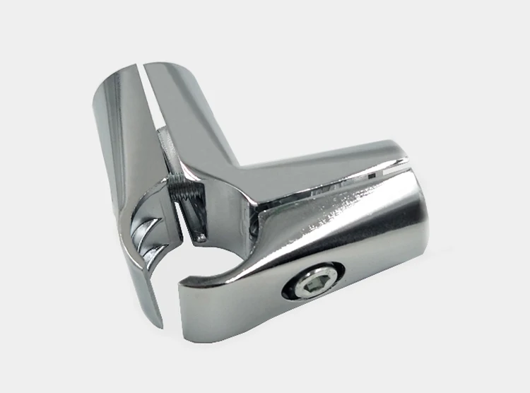 Pipe Fittings System Chrome 4 Way Clamp Corner Iron Tubing Joiners