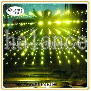 twinkle crystal 3D effect glass fiber optic lighting