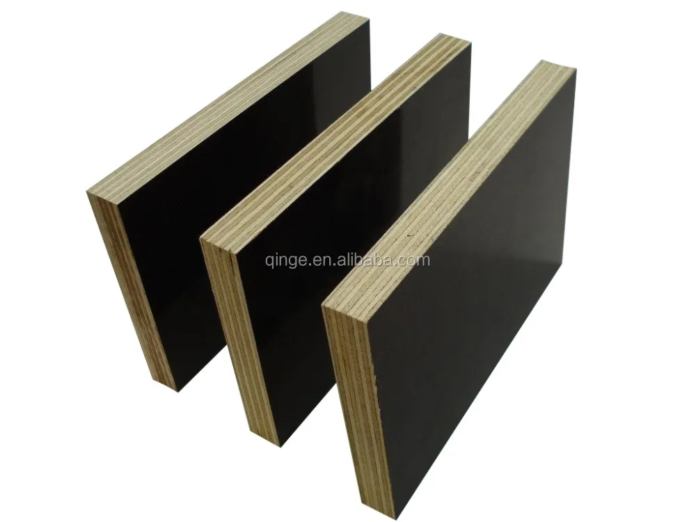 Trade Assurance 15mm WBP Glue Poplar Core Black & Brown & Red Film Faced Plywood For Constructure Formwork