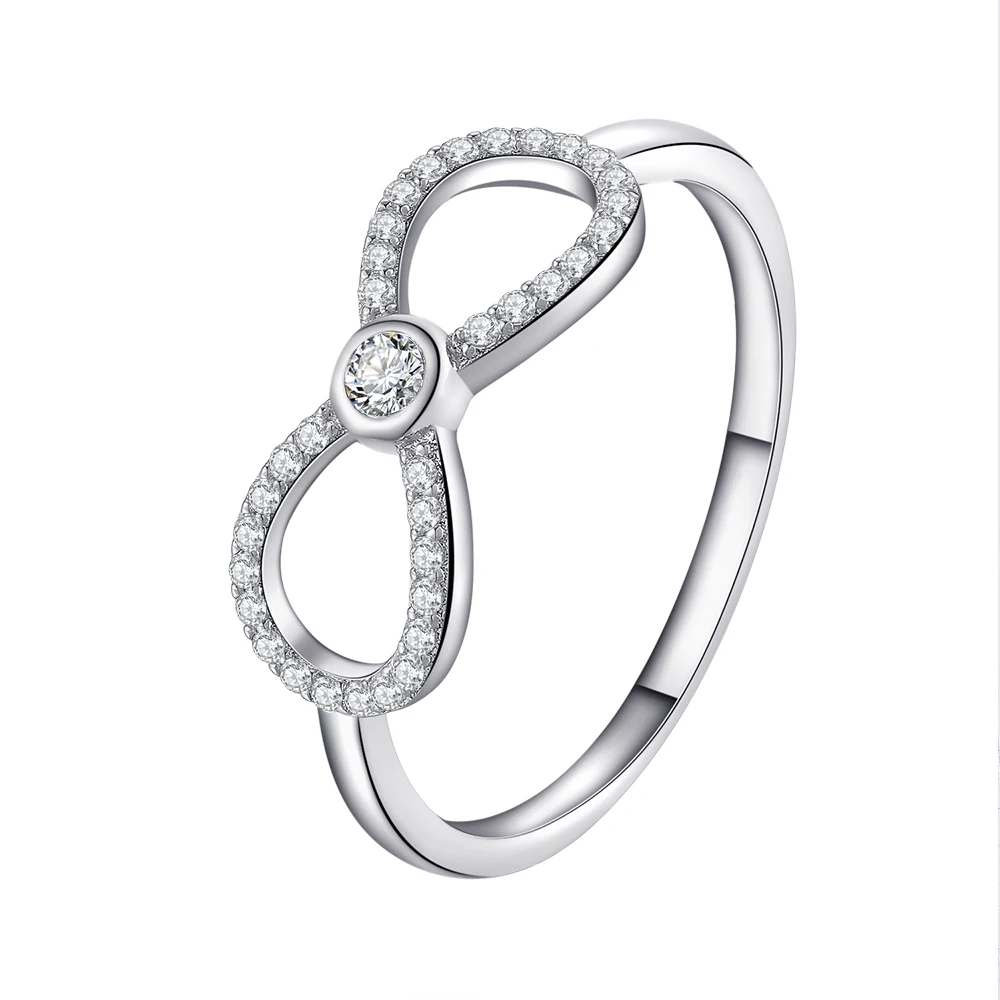 

Novelty 2019 Wholesale Infinity Love Engagement Ring 925 Sterling Silver