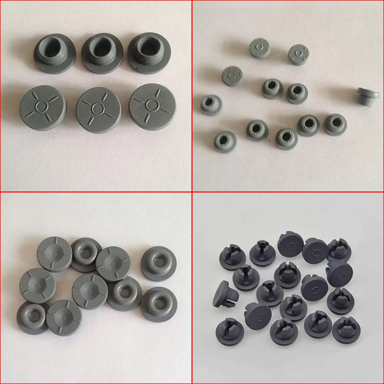 Wholesale ampoule glass bottle rubbers Silicon stopper rubber 
