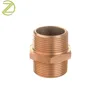 CNC Manufacturing Turning Hexagon Galvanized Pipe Nipples Chrome Pipe Threaded Hex Bronze Nipple