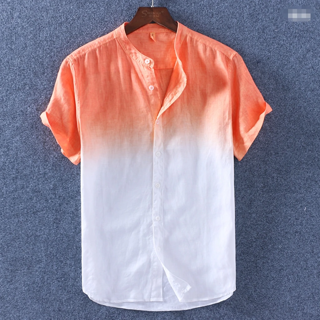 Comfortable Casual Garment Dyed Hemp Shirts With Nice And Cool Feeling ...