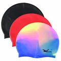 Flexible Silicone Swimming Cap Stretch Waterproof Unisex Men Women Durable