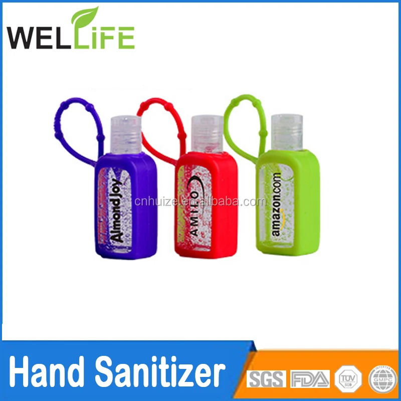 Customized silicone hand sanitizer holder travel silicone hand sanitizer holder