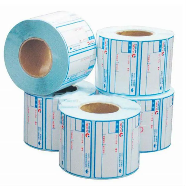 Customized adhesive label paper and direct thermal roll label stickers for food