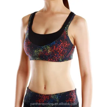 custom printed sports bra