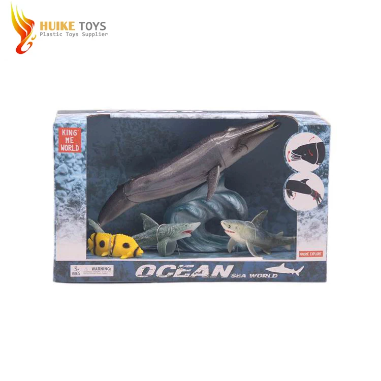 Coleção Hot série marinha modelo de plástico brinquedo animal do mar do oceano profundo em massa