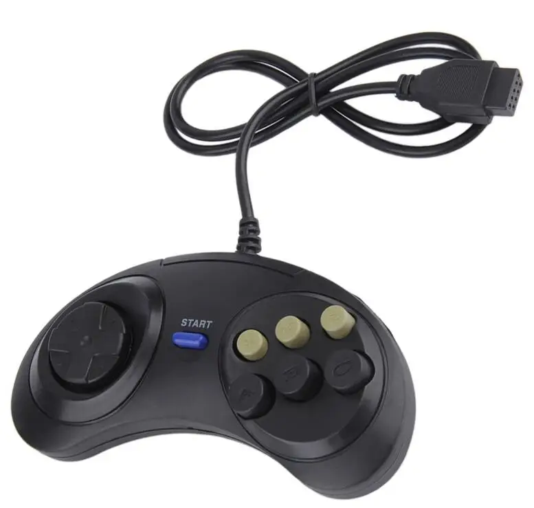 

LQJP Controller For Sega Mega Drive 6 Button Wired Controller Pad Gamepad for Sega Megadrive for Sega MD /Genesis