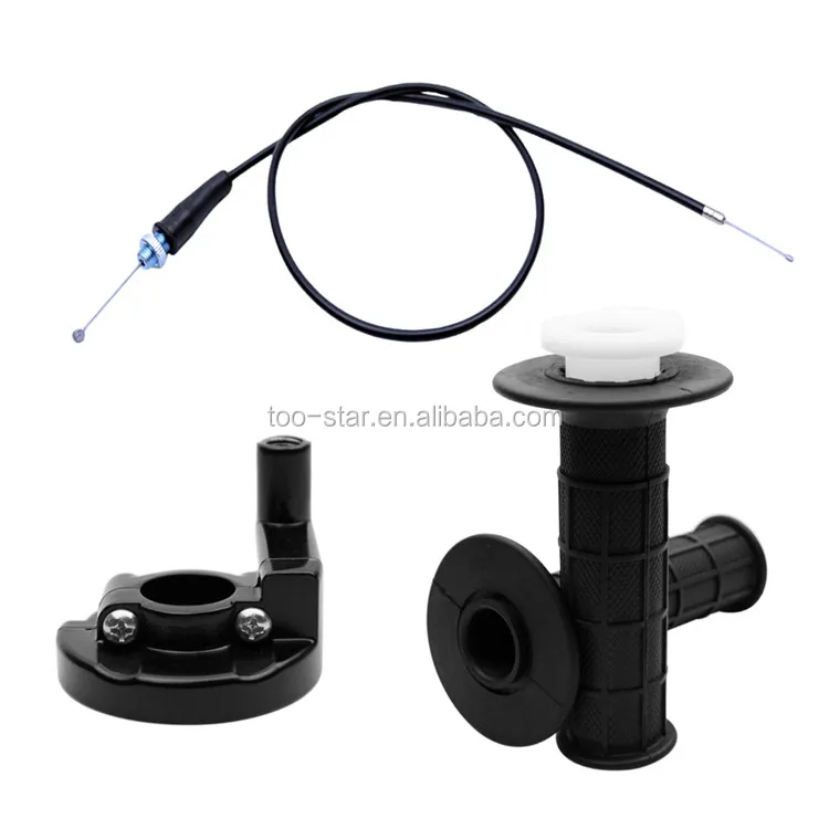 Throttle Twist Grip Set with 7//8 Handlebar Throttle Cable 36-inch for Kawasaki KX 60 65 80 85 100 125 250 KLX110