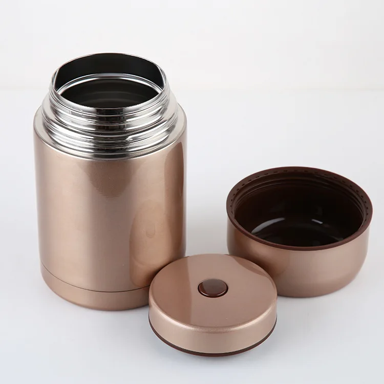 1L 800mL Double wall Vacuum kids school food flask Thermos Stainless steel Insulated Travel Food Jar with Lid