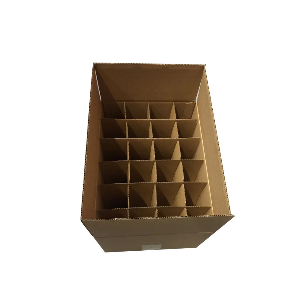 Free Sample 24 Packs Cardboard Wine Bottle Box With Inner Divider Buy 24 Glass Bottle Beer