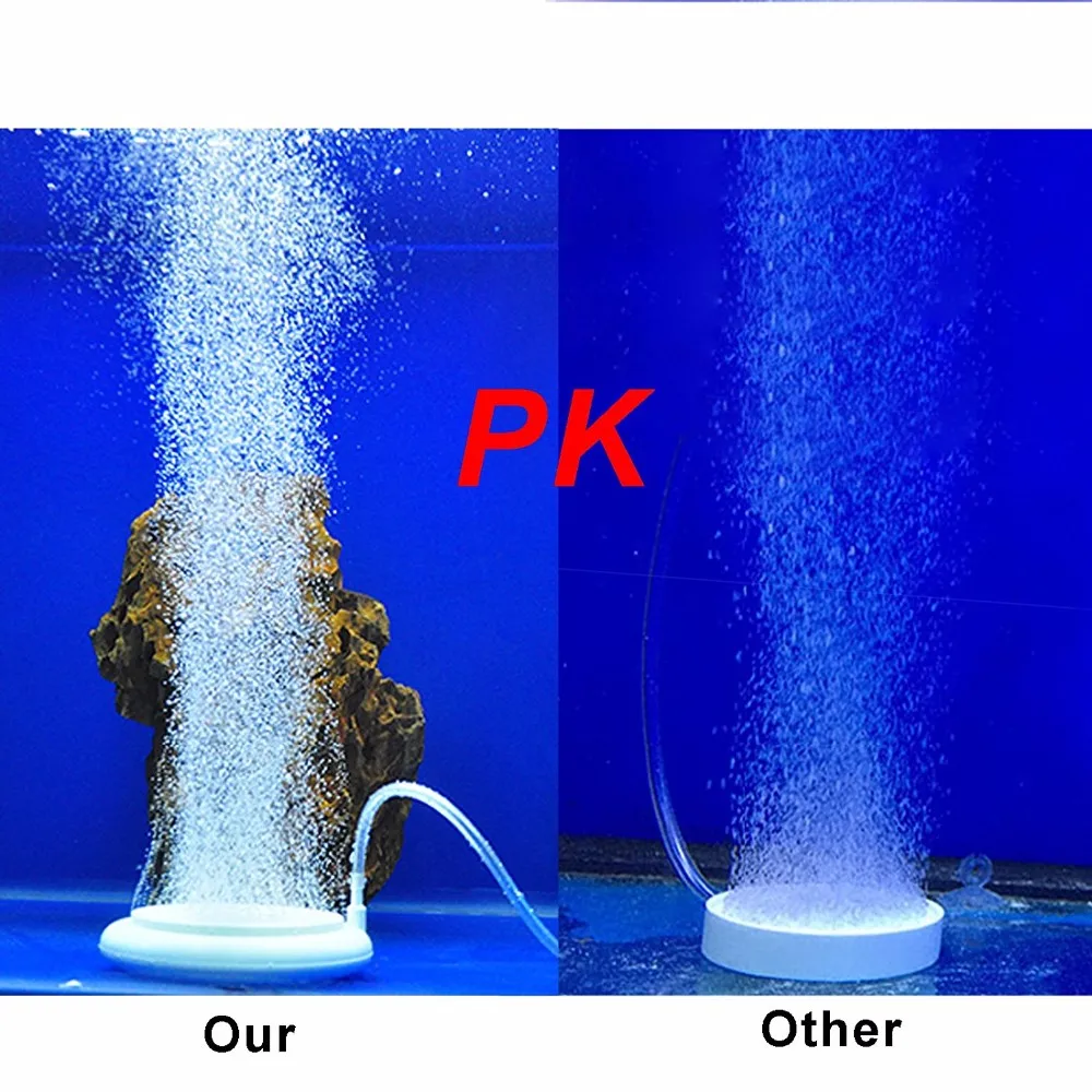 Aquarium Air Bubble Stone Co2 Diffusers Curtain Effect Fish Tank
