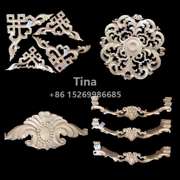 Wood rosettes and blocks