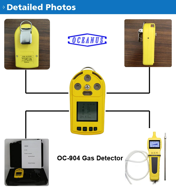 Oc904 Portable Nitrogen Dioxide No2 Gas Detector With The External